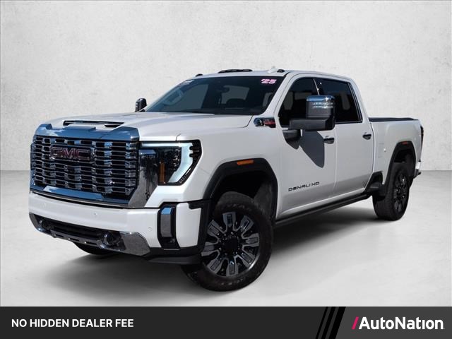 White Frost Tricoat 2025 GMC Sierra 3500HD Pickup Truck Four-Wheel Drive Automatic