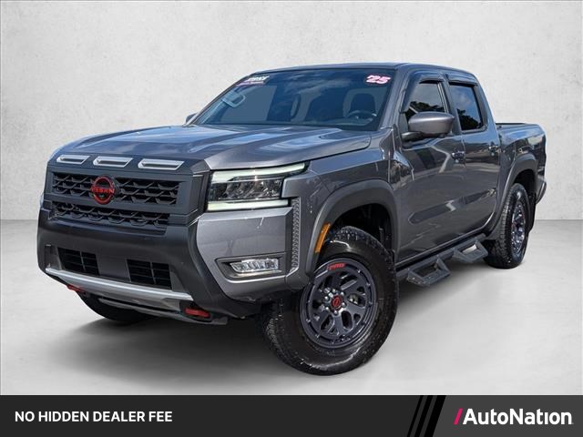 Gray (Gun Metallic) 2025 Nissan Frontier PRO-4X Crew Cab 4WD Pickup Truck Four-Wheel Drive Automatic