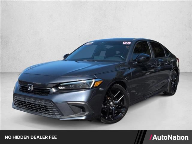 Silver/Gray 2023 Honda Civic Sedan Front-Wheel Drive Automatic