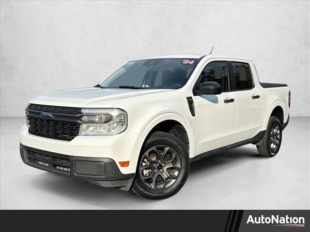 Oxford White 2024 Ford Maverick XLT SuperCrew FWD Pickup Truck Front-Wheel Drive 8-Speed Automatic