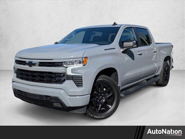 Slate Gray Metallic 2024 Chevrolet Silverado 1500 RST Crew Cab 4WD Pickup Truck Four-Wheel Drive 8-Speed Automatic