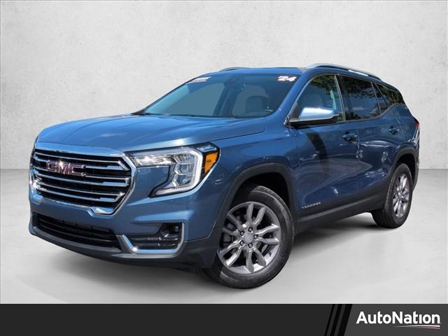 Downpour Metallic 2024 GMC Terrain SLT AWD SUV / Crossover All-Wheel Drive 9-Speed Automatic