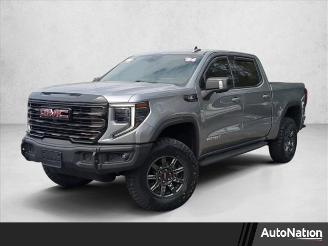 Sterling Metallic 2024 GMC Sierra 1500 AT4X Crew Cab 4WD Pickup Truck Four-Wheel Drive Automatic