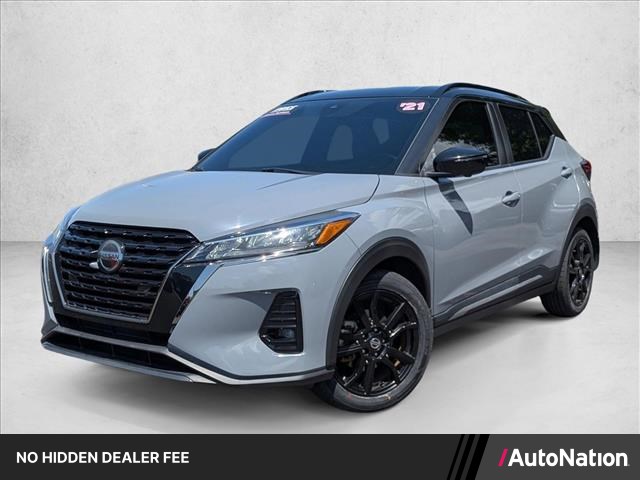 Boulder Gray Pearl/Super Black 2021 Nissan Kicks SR FWD SUV / Crossover Front-Wheel Drive Automatic