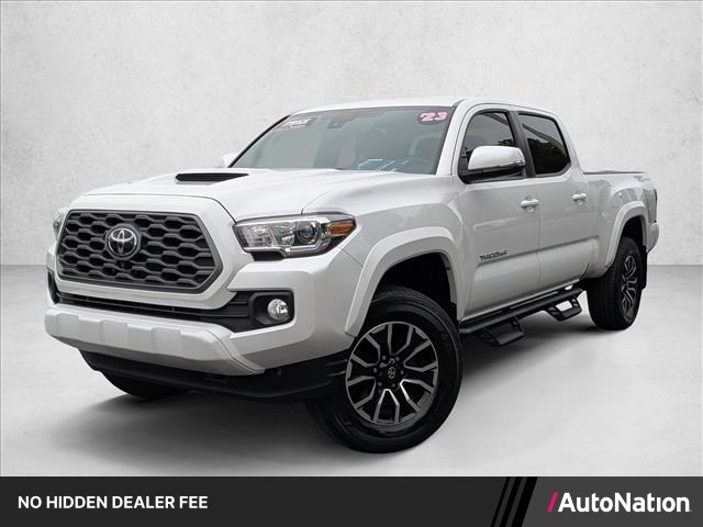 White (Wind Chill Pearl) 2023 Toyota Tacoma TRD Sport Double Cab LB RWD Pickup Truck 4X2 Automatic