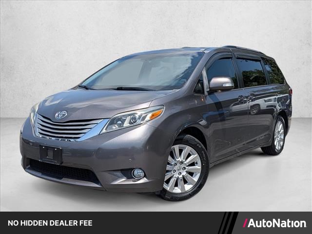 Predawn Gray Mica 2015 Toyota Sienna Minivan All-Wheel Drive Automatic