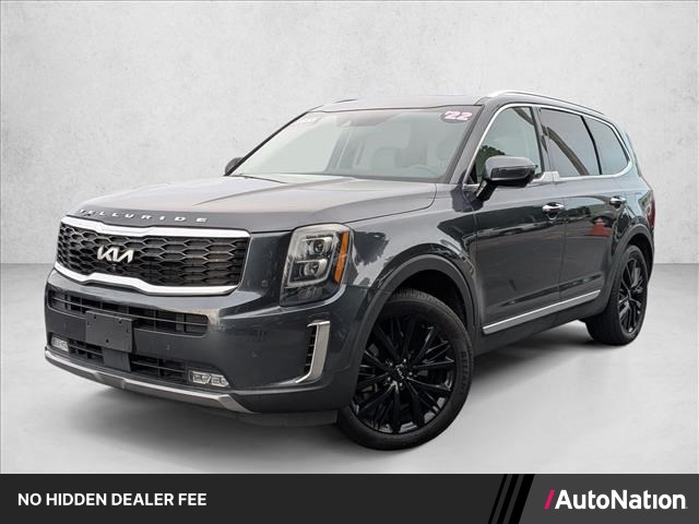 Gray (Gravity Grey) 2022 Kia Telluride SUV / Crossover All-Wheel Drive Automatic