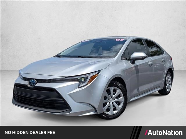 Classic Silver Metallic 2023 Toyota Corolla Hybrid LE FWD Sedan Front-Wheel Drive Automatic