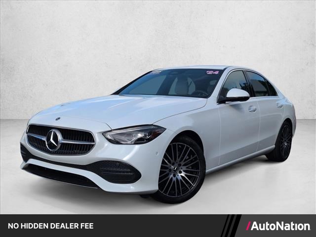 Polar White 2024 Mercedes-Benz C-Class Sedan All-Wheel Drive Automatic