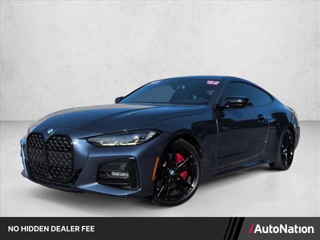 Arctic Race Blue Metallic 2022 BMW 4 Series Coupe All-Wheel Drive Automatic