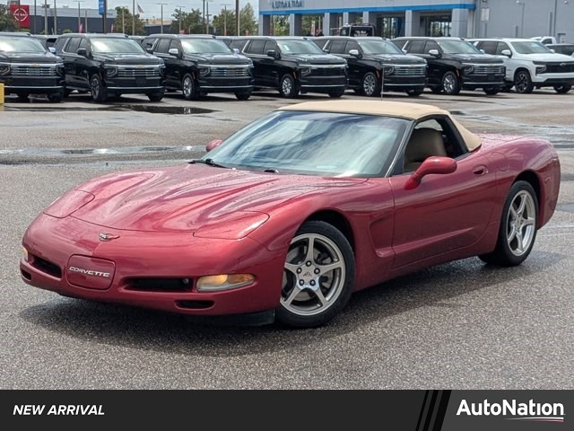 Red 2002 Chevrolet Corvette Convertible RWD Convertible Rear-Wheel Drive 4-Speed Automatic
