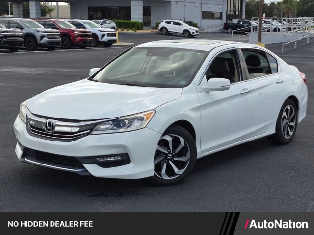 White 2016 Honda Accord Sedan Front-Wheel Drive Automatic