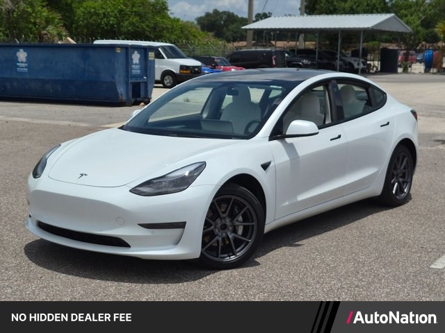White 2022 Tesla Model 3 Sedan All-Wheel Drive Automatic