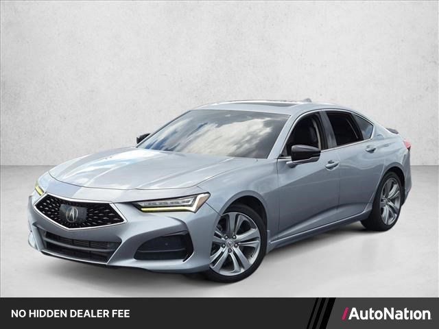 Lunar Silver Metallic 2021 Acura TLX Sedan All-Wheel Drive Automatic