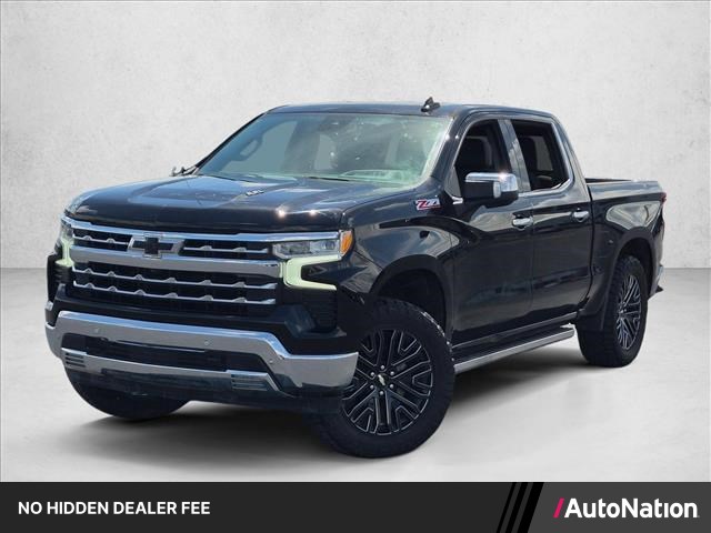 Black 2022 Chevrolet Silverado 1500 Pickup Truck Four-Wheel Drive Automatic