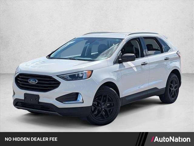 Star White Metallic Tri-Coat 2022 Ford Edge SEL AWD SUV / Crossover All-Wheel Drive 8-Speed Automatic
