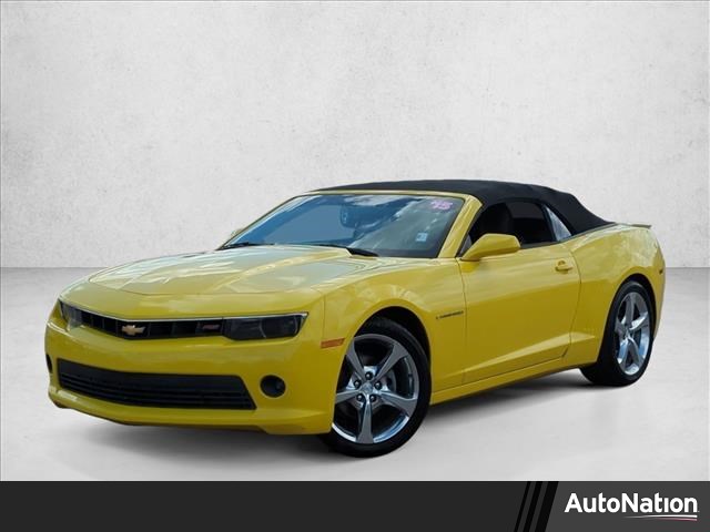 Bright Yellow 2015 Chevrolet Camaro 2LT Convertible RWD Convertible Rear-Wheel Drive 6-Speed Automatic