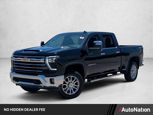 Black 2025 Chevrolet Silverado 2500HD LTZ Crew Cab 4WD Pickup Truck Four-Wheel Drive Automatic