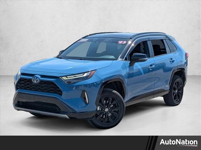 Cavalry Blue/Midnight Black Metallic 2023 Toyota RAV4 Hybrid XSE AWD SUV / Crossover All-Wheel Drive Automatic