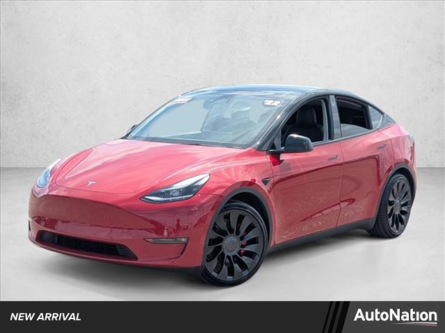 Red 2022 Tesla Model Y Performance AWD SUV / Crossover All-Wheel Drive Automatic