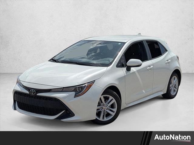 White (Blizzard Pearl) 2019 Toyota Corolla Hatchback SE FWD Hatchback Front-Wheel Drive Automatic