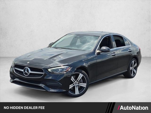 Black 2023 Mercedes-Benz C-Class Sedan Rear-Wheel Drive Automatic
