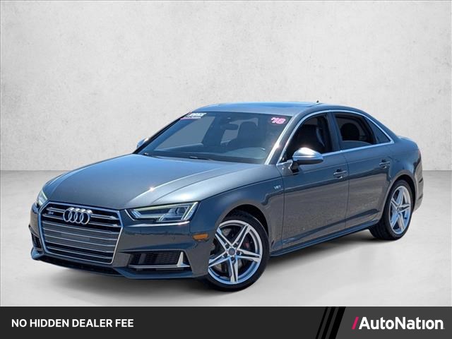 Red (Maroon) 2018 Audi S4 3.0T quattro Premium Plus Sedan AWD Sedan All-Wheel Drive Automatic