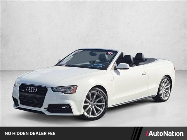 White 2017 Audi A5 Convertible All-Wheel Drive 8-Speed Automatic