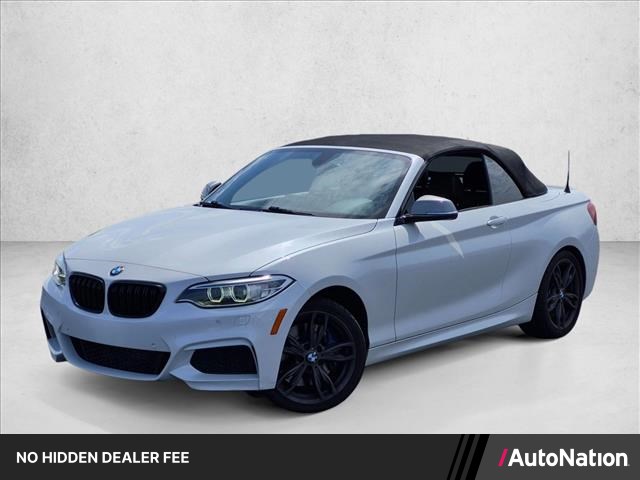 White 2015 BMW 2 Series Convertible Rear-Wheel Drive Automatic