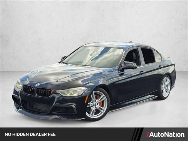 Black 2014 BMW 3 Series Sedan All-Wheel Drive Automatic