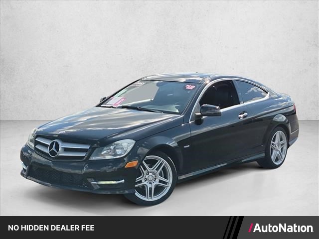 Obsidian Black Metallic 2012 Mercedes-Benz C-Class Coupe Rear-Wheel Drive Automatic