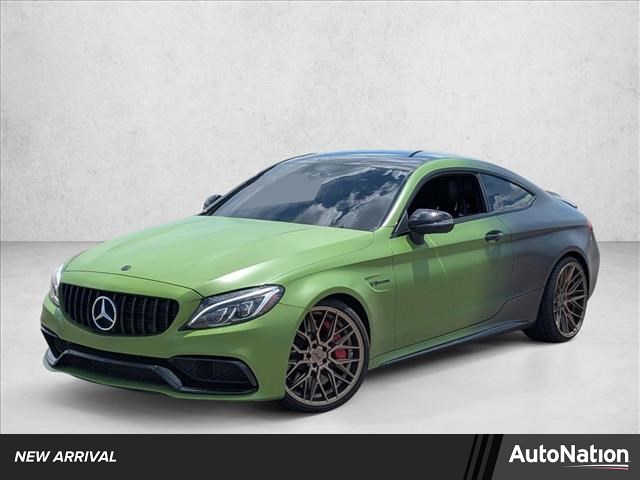Gray (Selenite Grey Metallic) 2018 Mercedes-Benz C-Class AMG C 63 S Coupe RWD Coupe Rear-Wheel Drive Automatic