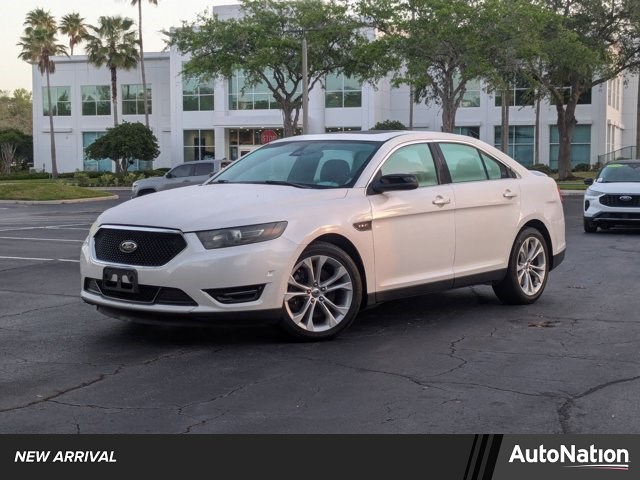 White Platinum Metallic Tri-Coat 2014 Ford Taurus SHO AWD Sedan All-Wheel Drive 6-Speed Automatic