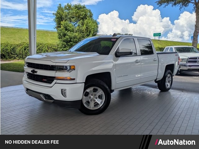 Summit White 2018 Chevrolet Silverado 1500 Pickup Truck Four-Wheel Drive 6-Speed Automatic
