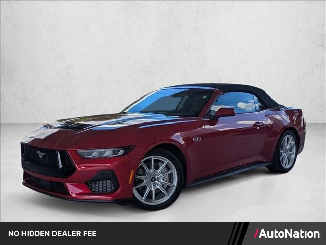 Rapid Red Metallic Tinted Clearcoat 2024 Ford Mustang Convertible Rear-Wheel Drive Automatic