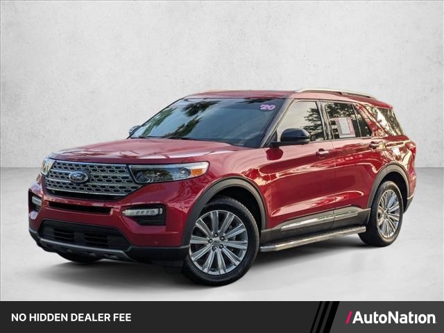 Rapid Red Metallic Tinted Clearcoat 2020 Ford Explorer Limited RWD SUV / Crossover Rear-Wheel Drive Automatic