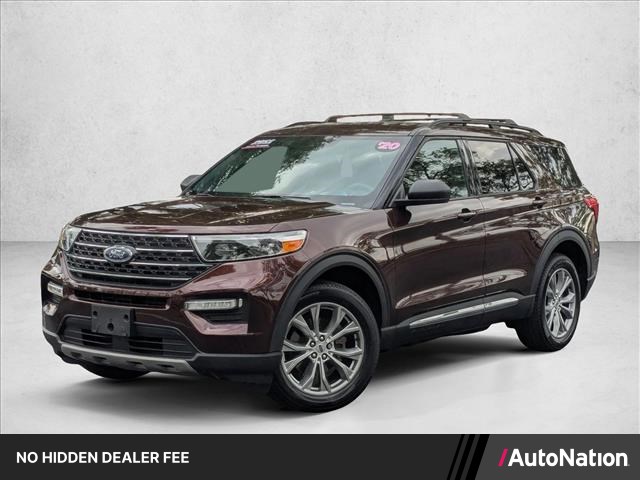 Red (Rich Copper Metallic Tinted Clearcoat) 2020 Ford Explorer XLT AWD SUV / Crossover All-Wheel Drive Automatic