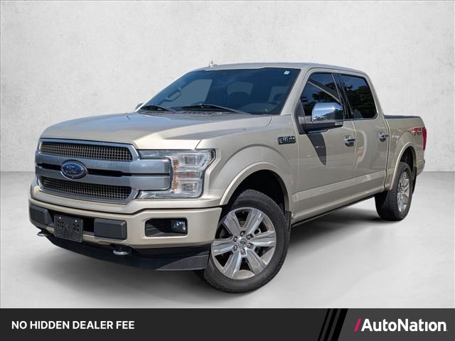 White Gold 2018 Ford F-150 Pickup Truck Four-Wheel Drive Automatic