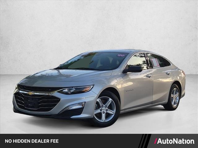 Silver Ice Metallic 2020 Chevrolet Malibu Sedan Front-Wheel Drive Automatic
