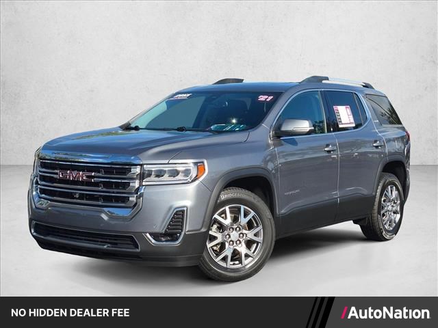 Gray (Satin Steel Metallic) 2021 GMC Acadia SUV / Crossover Front-Wheel Drive 9-Speed Automatic