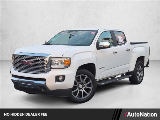 Summit White 2018 GMC Canyon Pickup Truck Four-Wheel Drive 8-Speed Automatic