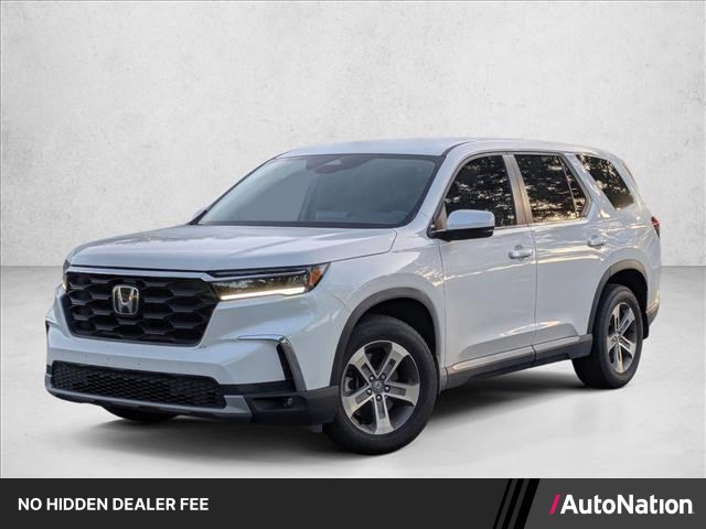 Gray (Platinum White Pea) 2023 Honda Pilot EX-L AWD SUV / Crossover All-Wheel Drive Automatic