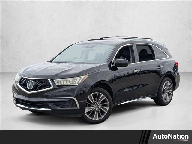 Black 2018 Acura MDX FWD with Technology Package SUV / Crossover Front-Wheel Drive Automatic