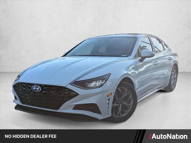 Quartz White 2021 Hyundai Sonata Sedan Front-Wheel Drive Automatic