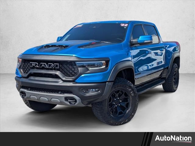Hydro Blue Pearlcoat 2022 RAM 1500 TRX Crew Cab 4WD Pickup Truck All-Wheel Drive 8-Speed Automatic