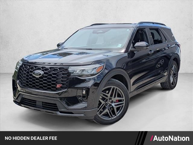Agate Black Metallic 2025 Ford Explorer SUV / Crossover All-Wheel Drive Automatic