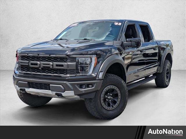 Agate Black Metallic 2023 Ford F-150 Raptor SuperCrew 4WD Pickup Truck Four-Wheel Drive Automatic