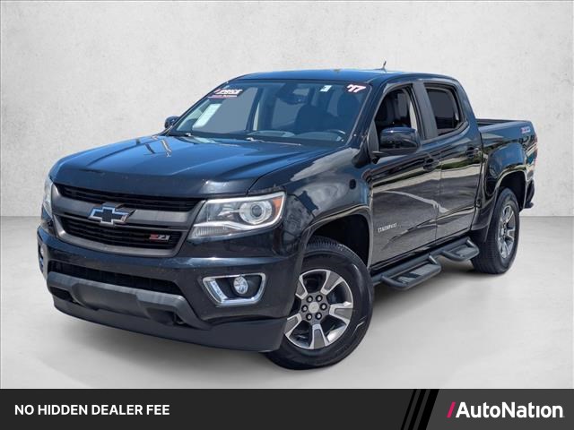 Black 2017 Chevrolet Colorado Pickup Truck Four-Wheel Drive 8-Speed Automatic