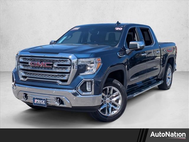 Pacific Blue Metallic 2020 GMC Sierra 1500 SLT Crew Cab RWD Pickup Truck 4X2 8-Speed Automatic