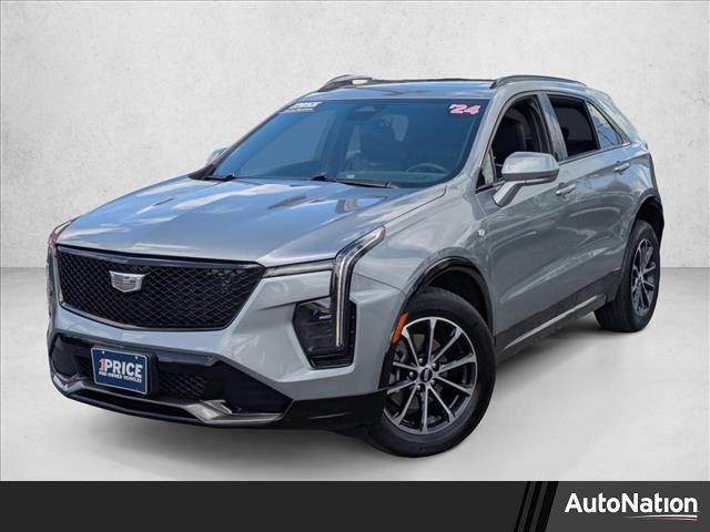 Argent Silver Metallic 2024 Cadillac XT4 Sport AWD SUV / Crossover Four-Wheel Drive 9-Speed Automatic